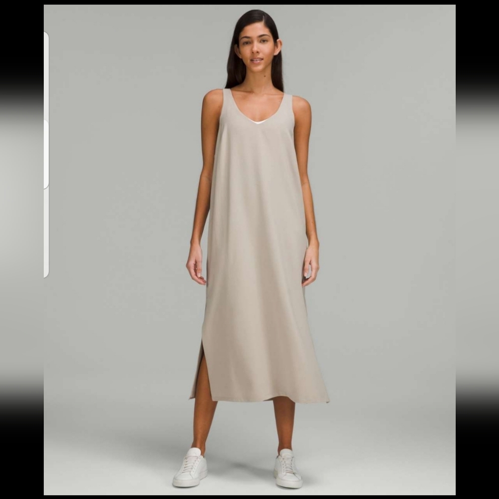 Nwt Lululemon V Neck Midi Dress Size 8